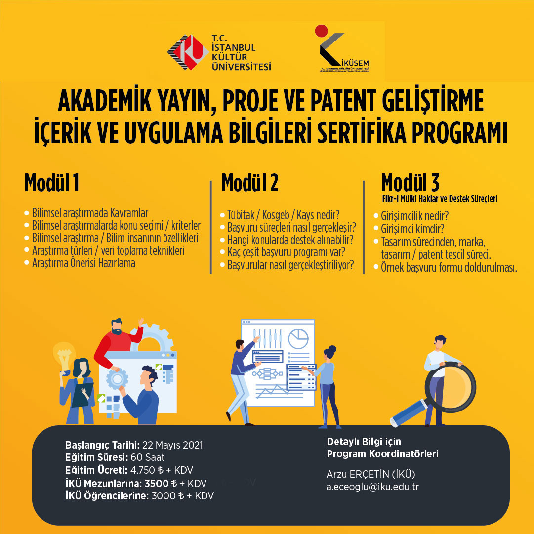 Akademik Yayın, Proje ve Patent Geliştirme    İçerik ve Uygulama Bilgileri