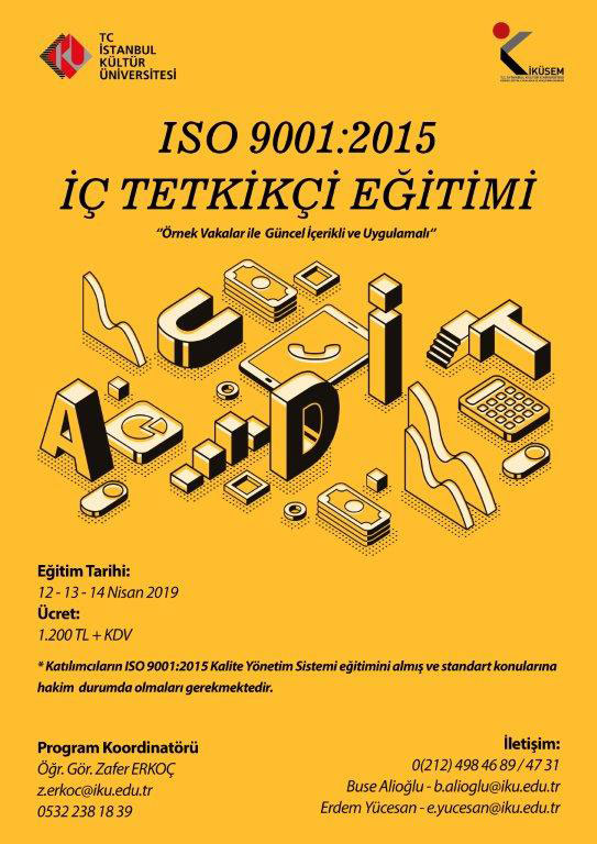 ISO 9001:2015 İÇ TETKİKÇİ EĞİTİMİ